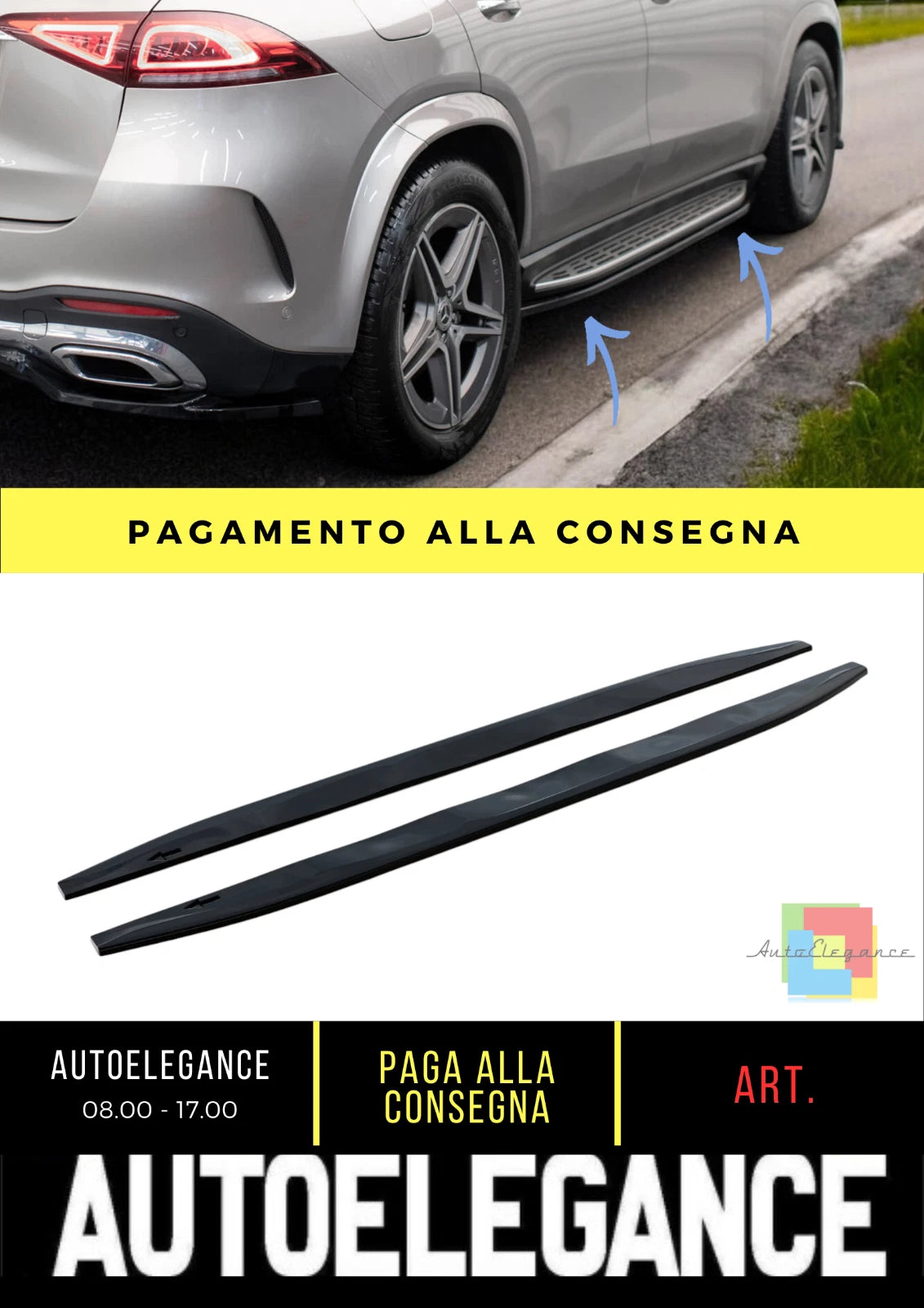 🔥Minigonne laterali diffusori Mercedes-AMG/AMG-Line GLE SUV W167/W167 Facelif🔥