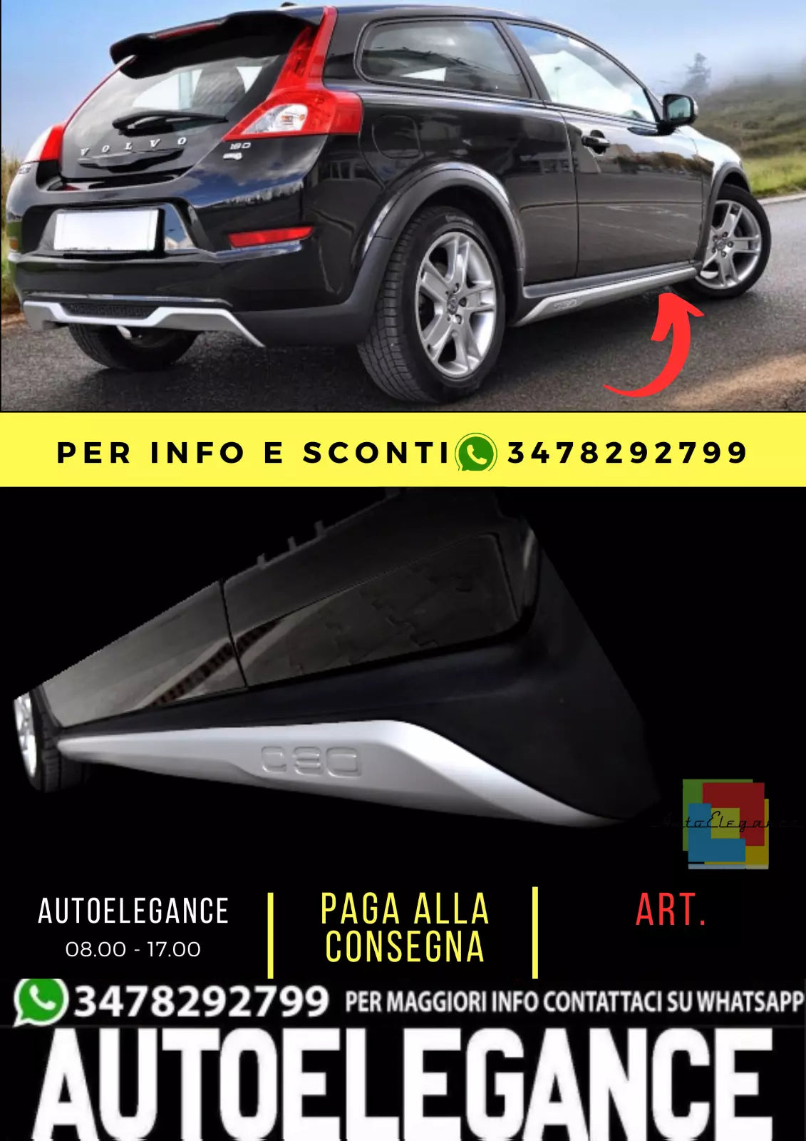 Davanzali adatti per Volvo C30