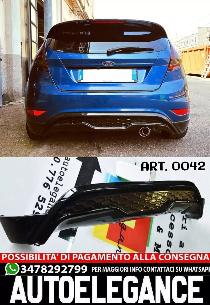 Diffusore adatto per Ford Fiesta MK7 2008-2017 Look St Rough Stone