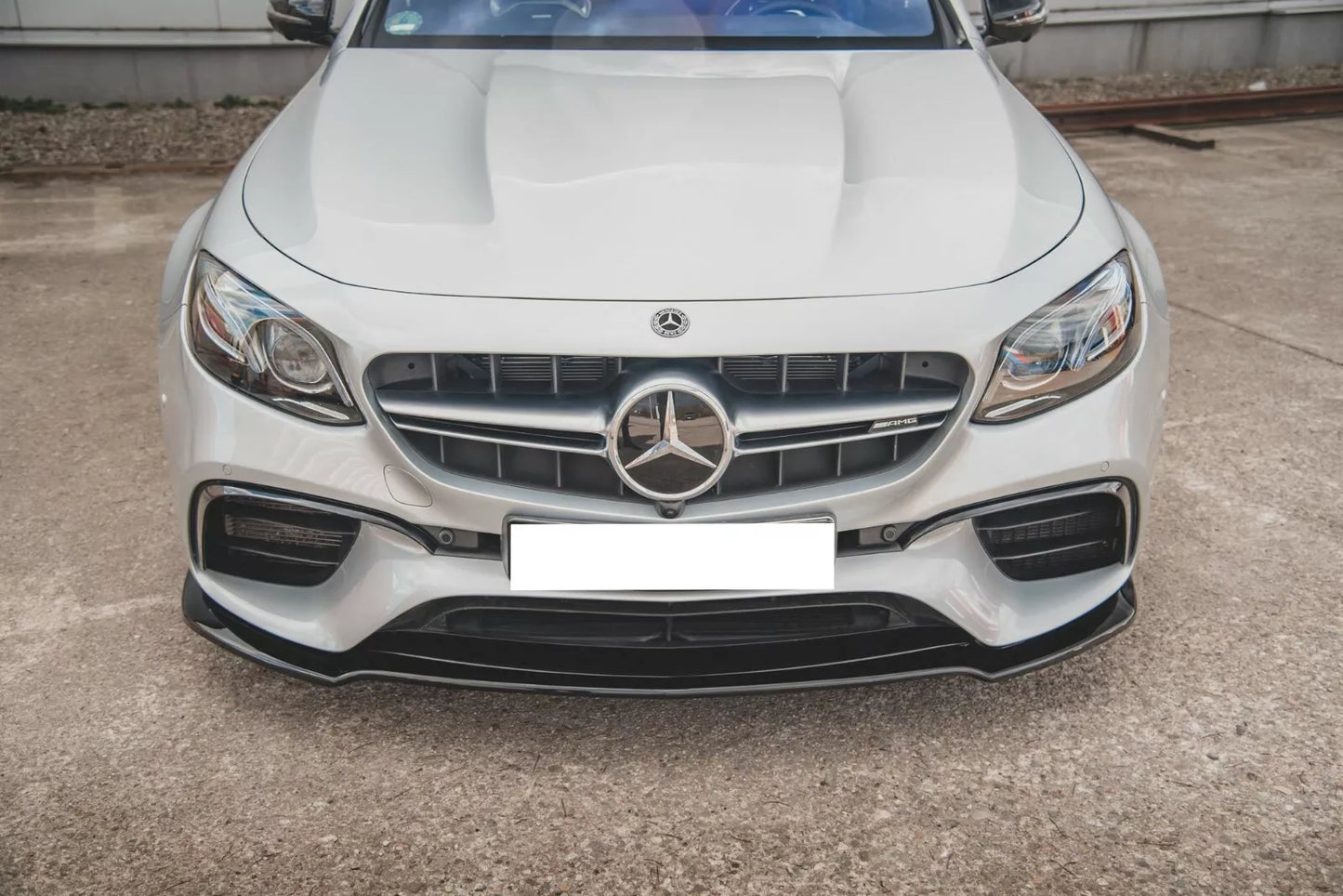 ⭐SPLITTER ADATTO PER MERCEDES CLASSE E W213 AMG E63 2016-2020 LOOK NERO LUCIDO⭐