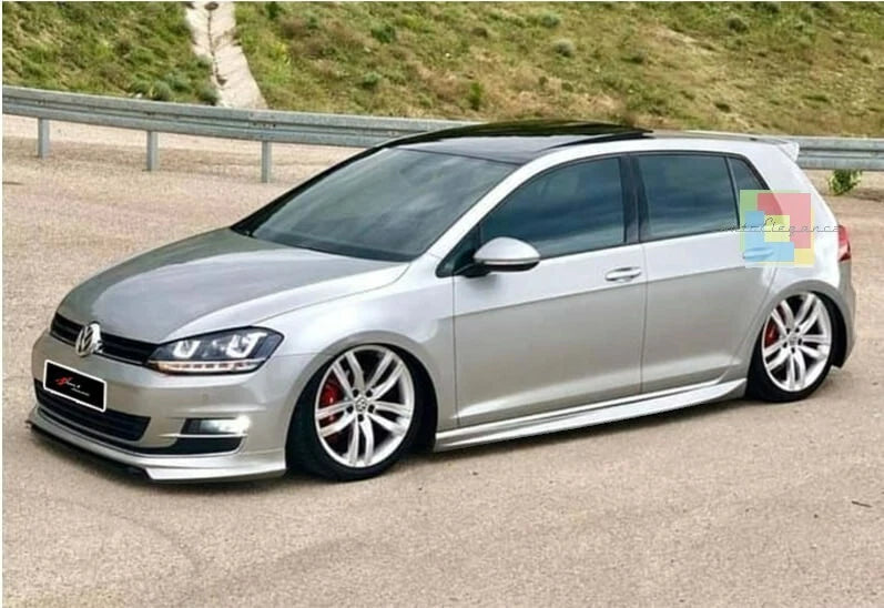 ⭐0074 MINIGONNE LATERALI SOTTO PORTA PER VW GOLF 7 2012-2019 DESIGN RLINE⭐
