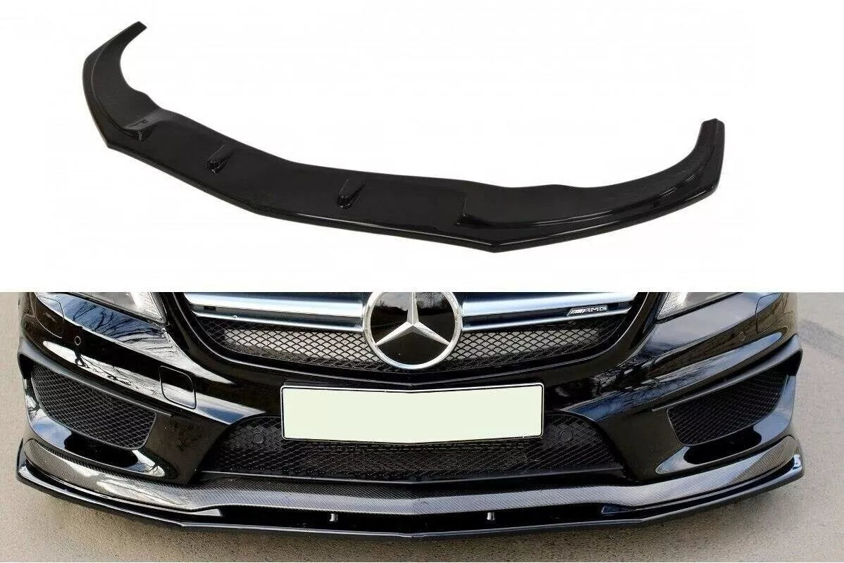 💥SPLITTER ADATTO PER MERCEDES W176 2012-2015 AMG A45 NERO LUCIDO💥