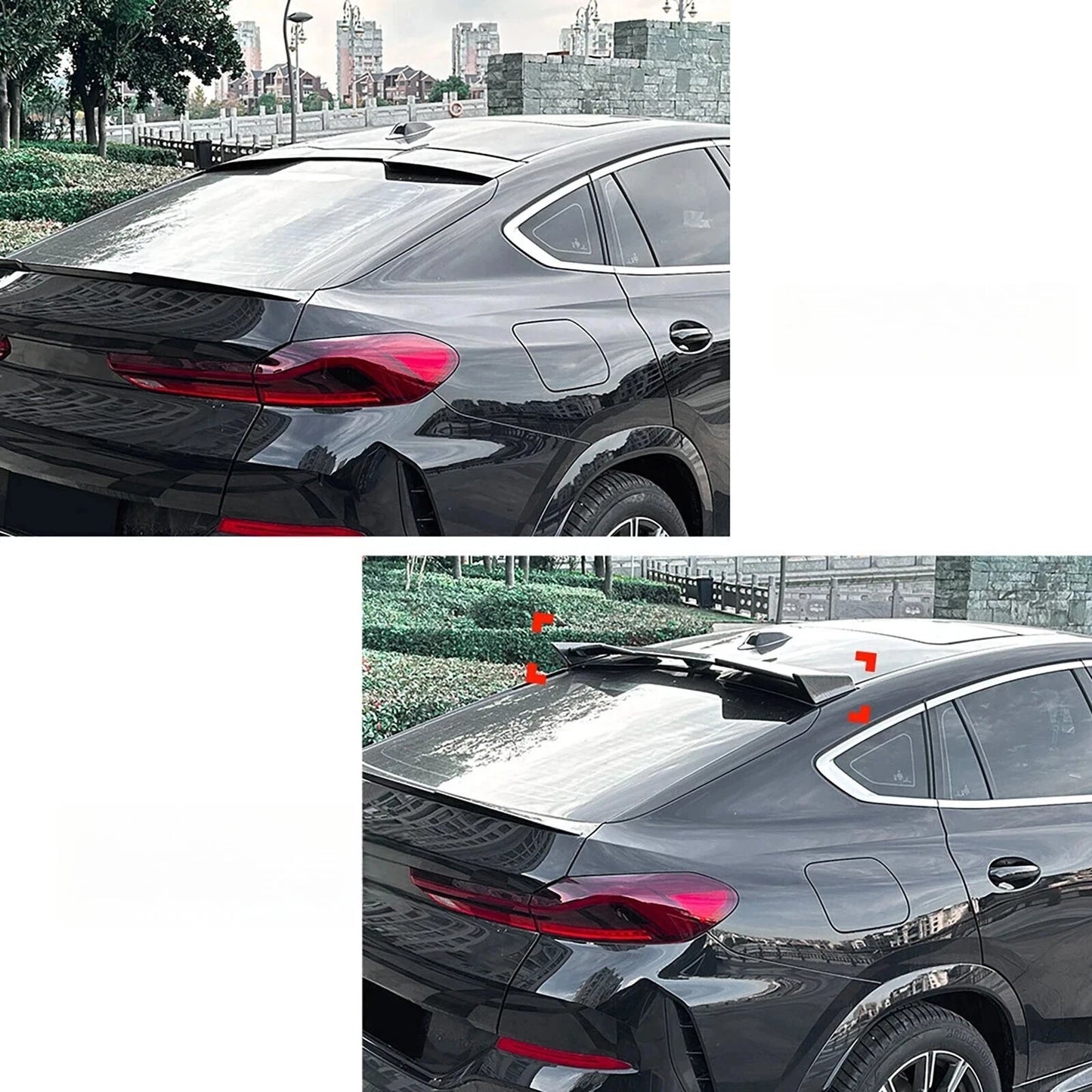 💕 Spoiler Tetto Nero Lucido per BMW X4 G02 / X4M M Sport 2018+ | Body Kit 💕