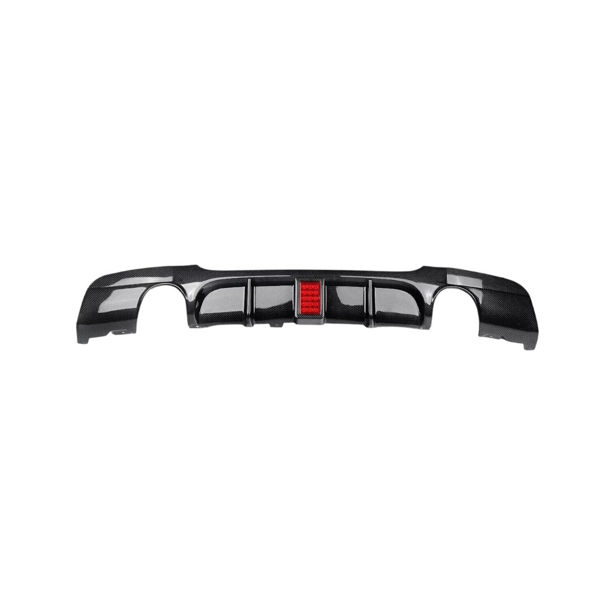 💕 Diffusore Posteriore Nero Lucido con LED per BMW Serie 1 F20 F21 LCI 💕