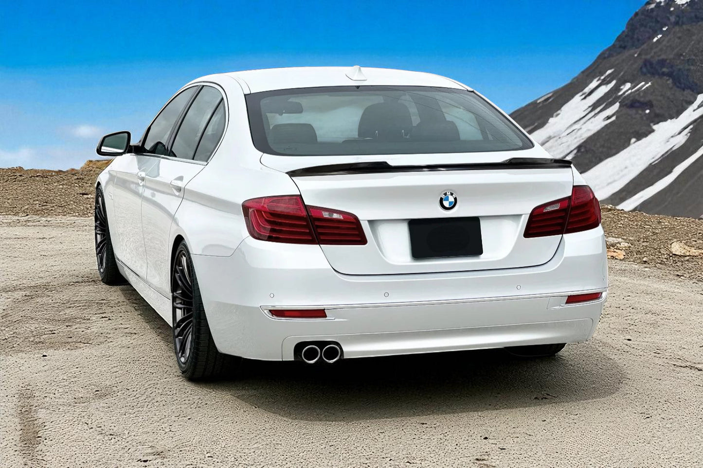 💫 Spoiler Posteriore / Ala Portellone in ABS Nero Lucido per BMW Serie 5 F10💫