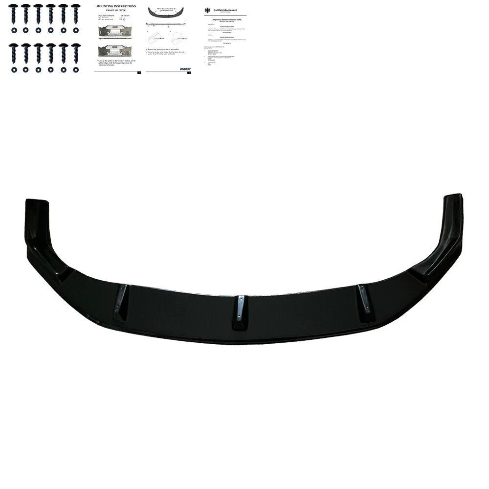 🔥 Spoiler Anteriore adatto per VW Crafter MK2 dal 2017 Nero Lucido 🔥