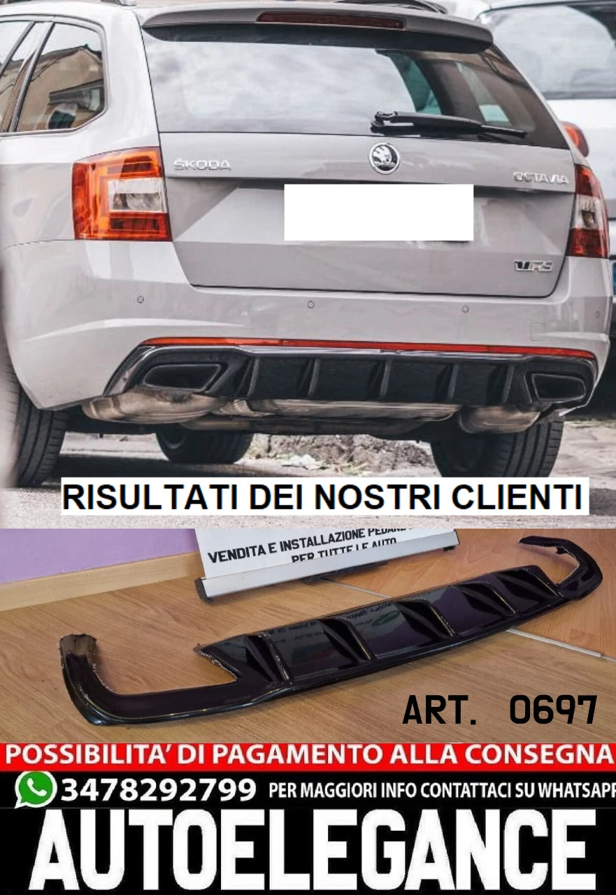 SKODA OCTAVIA III 2012-2020 DIFFUSORE PARAURTI RS BERLINA + STATION