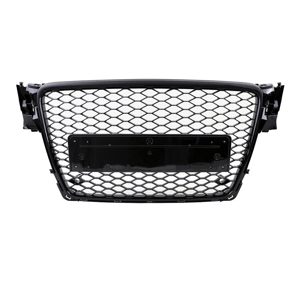 🔥ART.6101 GRIGLIA ANTERIORE NIDO D’APE NERO LUCIDO PER AUDI A4 B8 2008–2012🔥