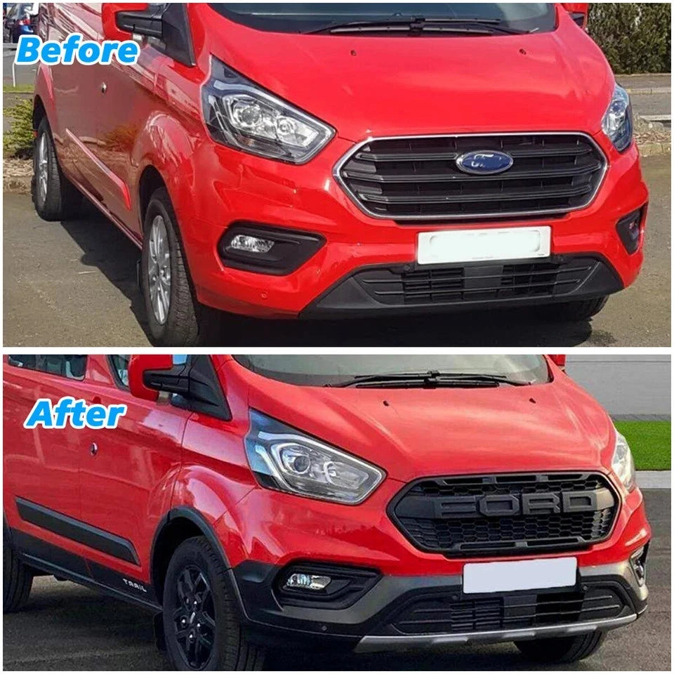 💕ART.6248 GRIGLIA NERA ADATTA PER FORD TRANSIT CUSTOM 2018-2023 RAPTOR LOOK💕