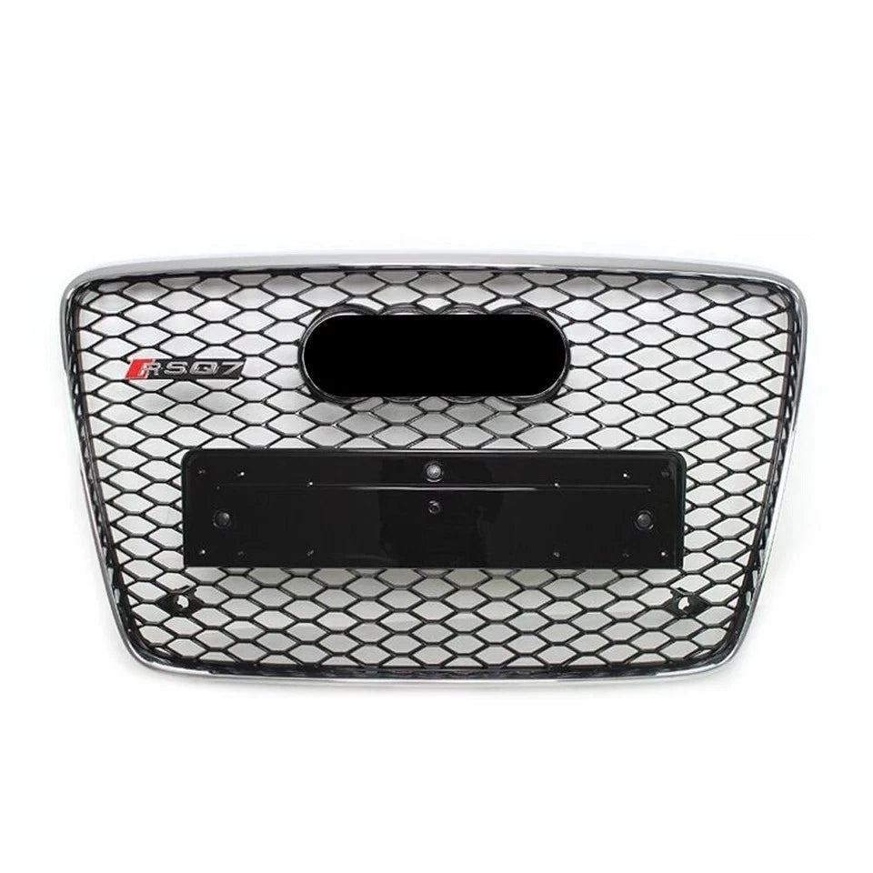 💕ART.6218 GRIGLIA RADIATORE NERA ADATTABILE AD AUDI Q7 4L 2007-2015 RSQ7-LOOK💕