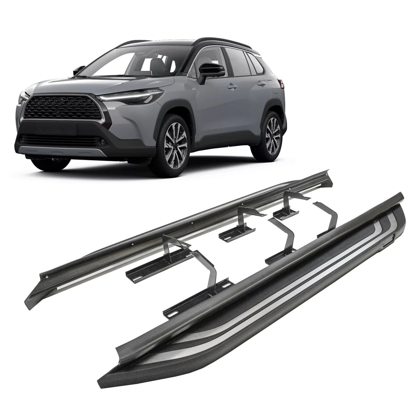 🔥ART.8524 PEDANE LATERALE SOTTOPORTA PER TOYOTA COROLLA CROSS XG10 2020🔥