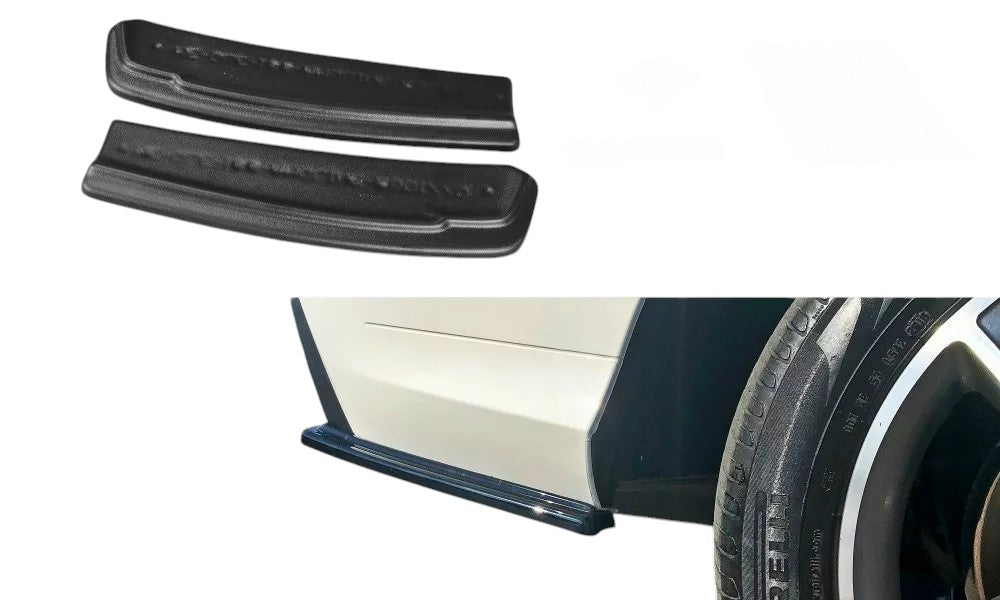 ✨SPLITTER Laterali Posteriore Nero Lucido ABS Per Mercedes Gle W166 Amg-Line✨