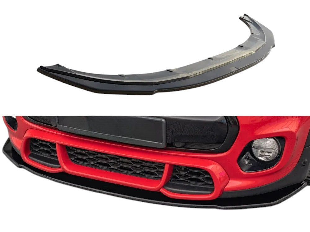 ✨Splitter Anteriore Design Lucido Nero ABS Per Mini Cooper S F56 JCW✨