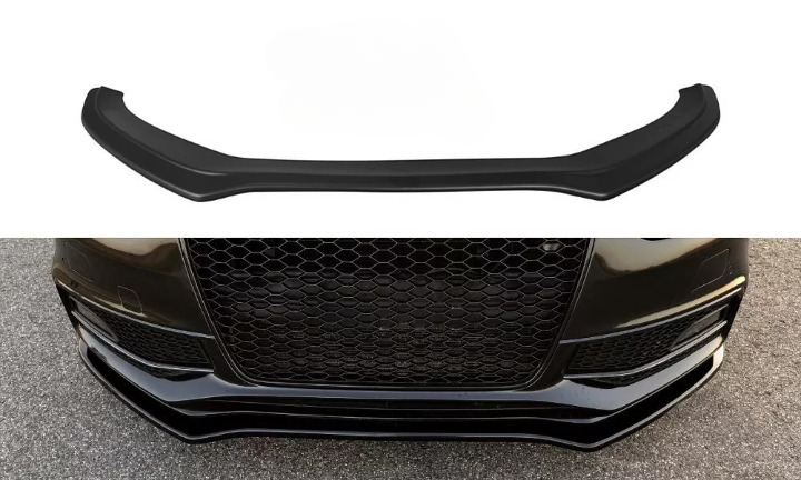 ✨Splitter Anteriore V2 in ABS Nero Lucido per Audi S4 B8 / A4 B8 S-Line Facelif✨