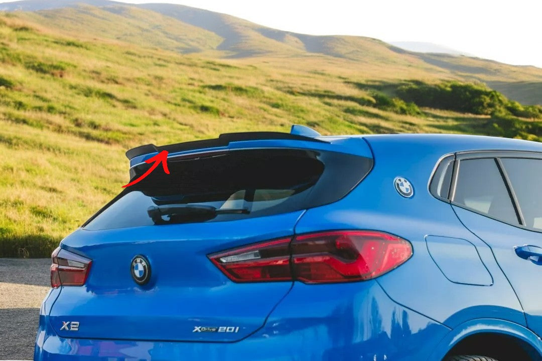 ✨SPOILER ALA AGGIUNTIVA Design Nero Lucido ABS Per BMW X2 F39 M Sport 2016+✨