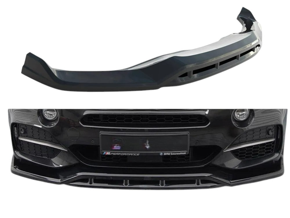 ✨Splitter anteriore V3 design nero lucido ABS per BMW X5 M-Pack F15✨