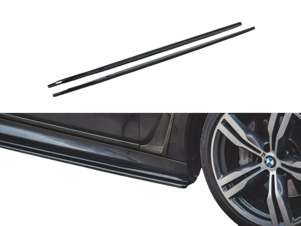 ✨MINIGONNE laterali nero lucido ABS per BMW confezione da 7 M G11 2015-2018✨