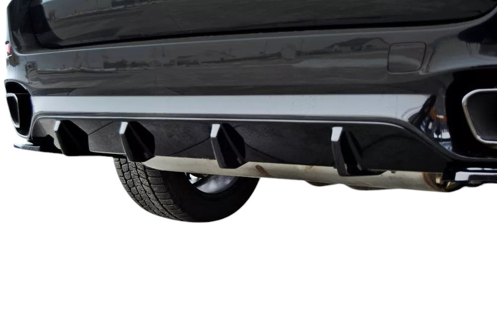 ✨Diffusore posteriore design lucido nero ABS Per BMW X5 F15 M50D FL✨