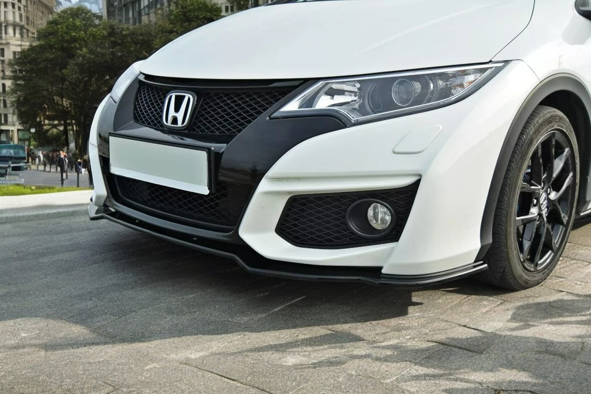 ✨SPLITTER Nero Lucido ABS ADATTO per Honda Civic Mk9 FL 2014-2017✨