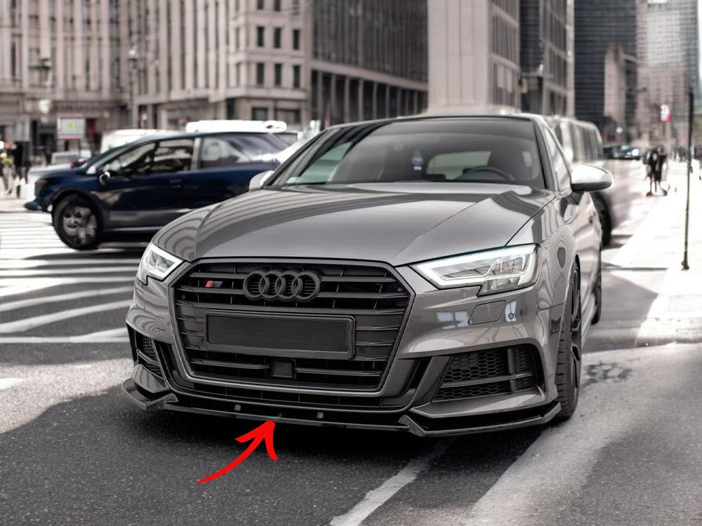 ✨Splitter V1 Design Lucido ADATTO PER Audi S3 Sportback 8V Facelift✨