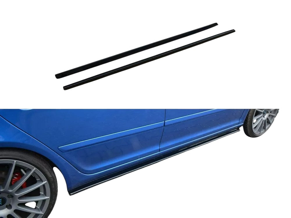✨SIDE SKIRTS design For Skoda Octavia Mk2 vRS FL glossy black ABS✨