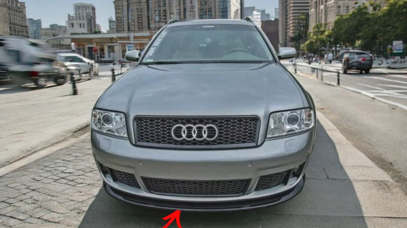 ✨SPLITTER design nero lucido ABS per Audi Rs6 C5 2002-2004✨