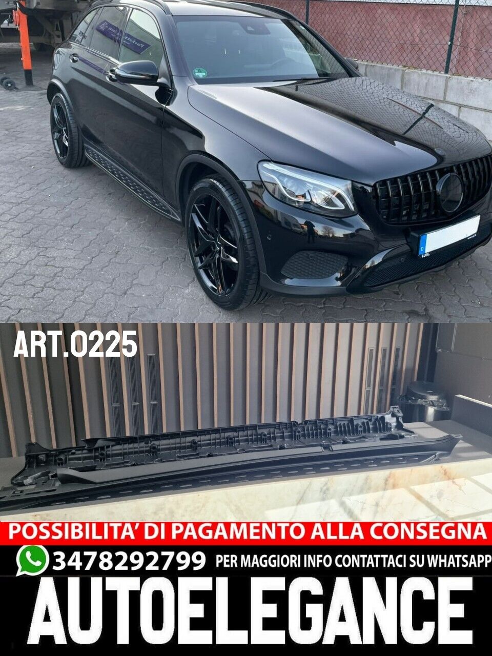 💪SIDE STEPS FOR MERCEDES GLC X253 C253 COUPE C253 2015-2019💪