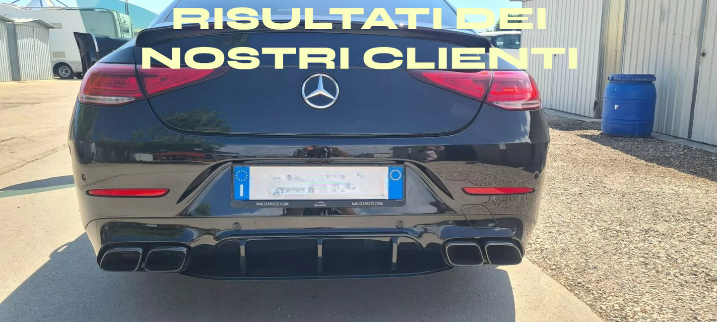 DIFFUSER SUITABLE FOR MERCEDES CLS C257 2018+ AMG LOOK CLS63s GLOSSY BLACK