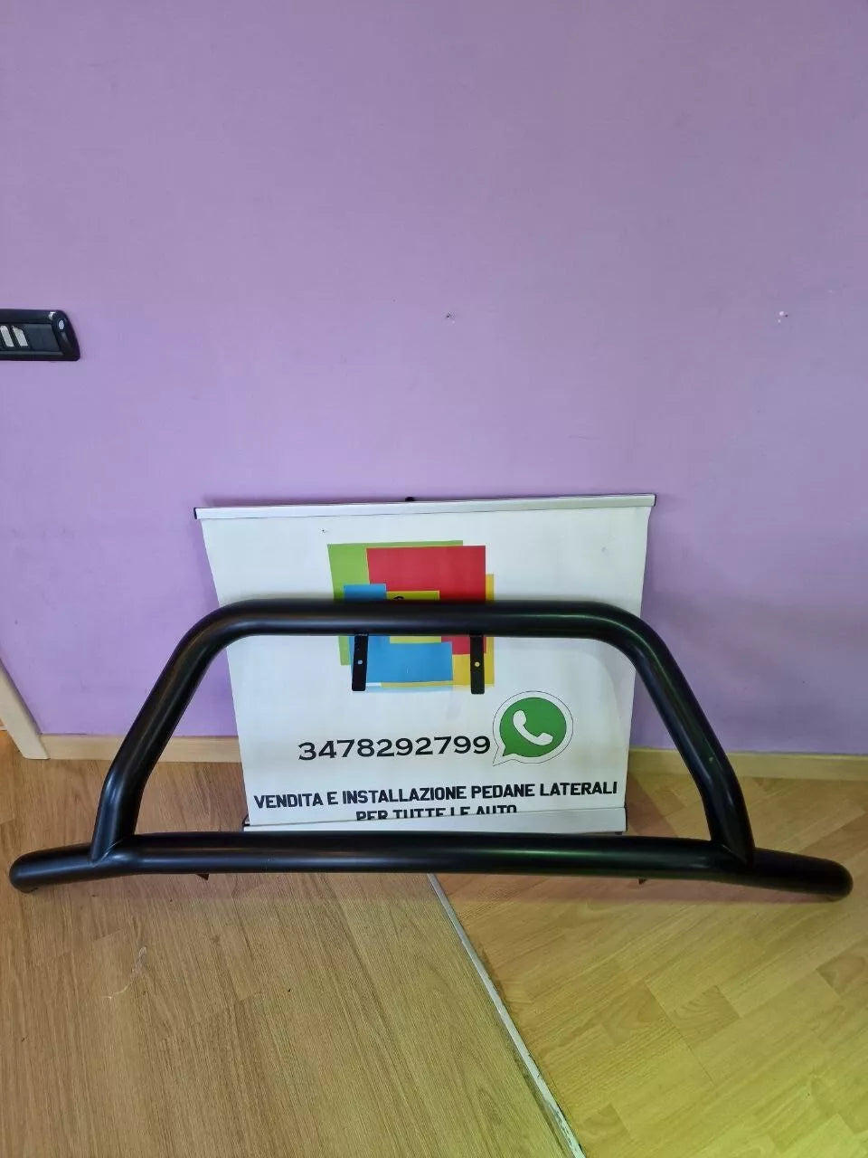 0874🛡️BULL BAR NERO ADATTO A FORD RANGER TK 15+ SOTTO PARAURTI ANTERIOR INOX🛡️