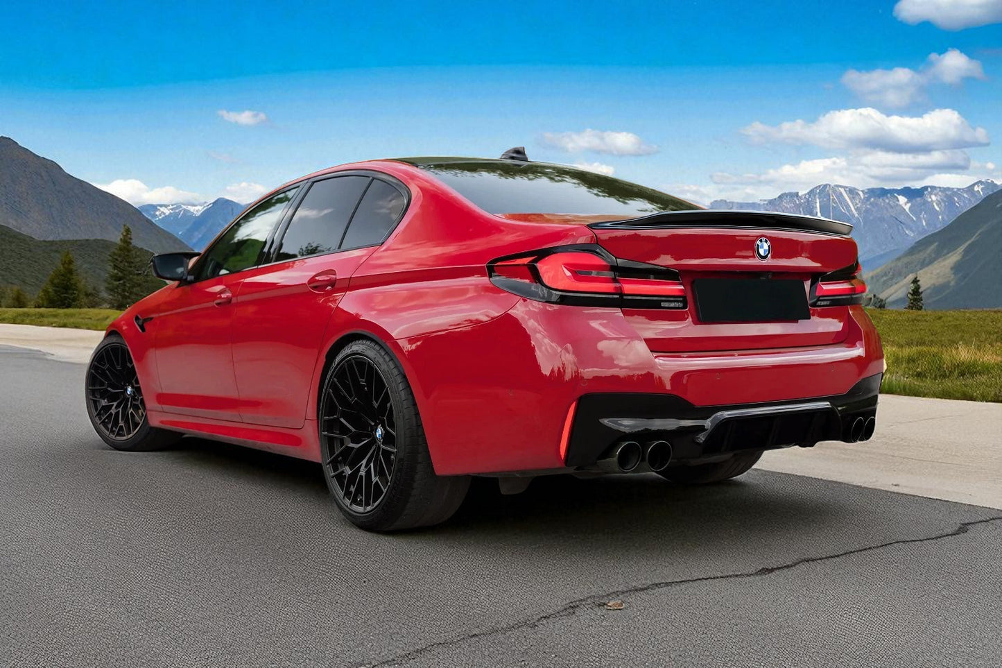 💫 Spoiler Posteriore / Ala Bagagliaio in ABS Nero per BMW Serie 5 G30 – 💫