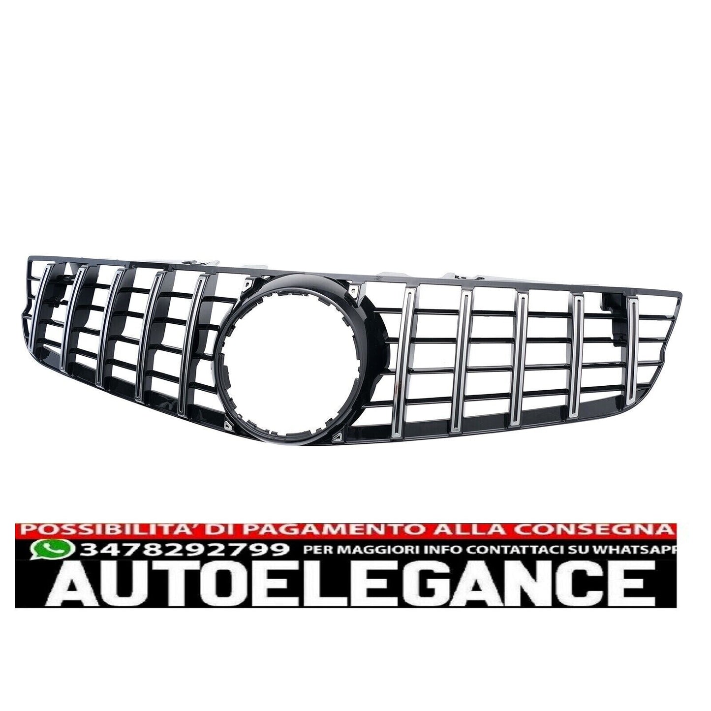 GRIGLIA PANAMERICANA ADATTA PER MERCEDES SL R230 08-11 CHROME BL