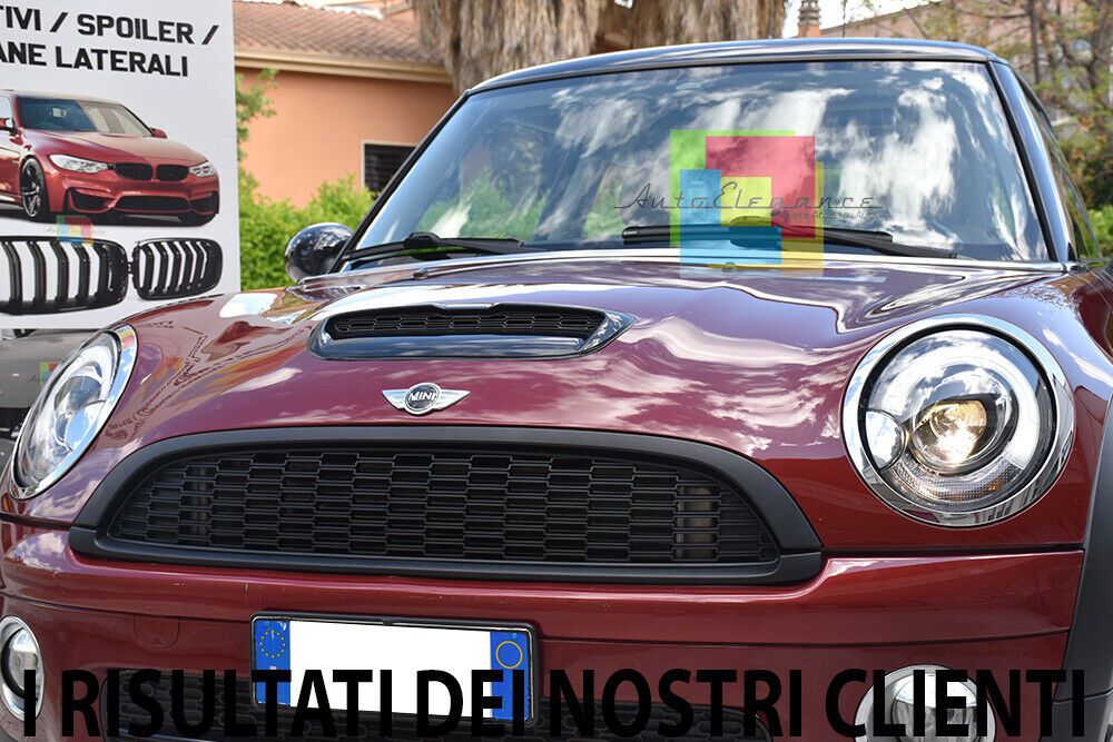 PAIR OF LENTICULAR HEADLIGHTS MINI COOPER R55 R56 R57 FROM 2006+ LED DAYTIME LIGHTS