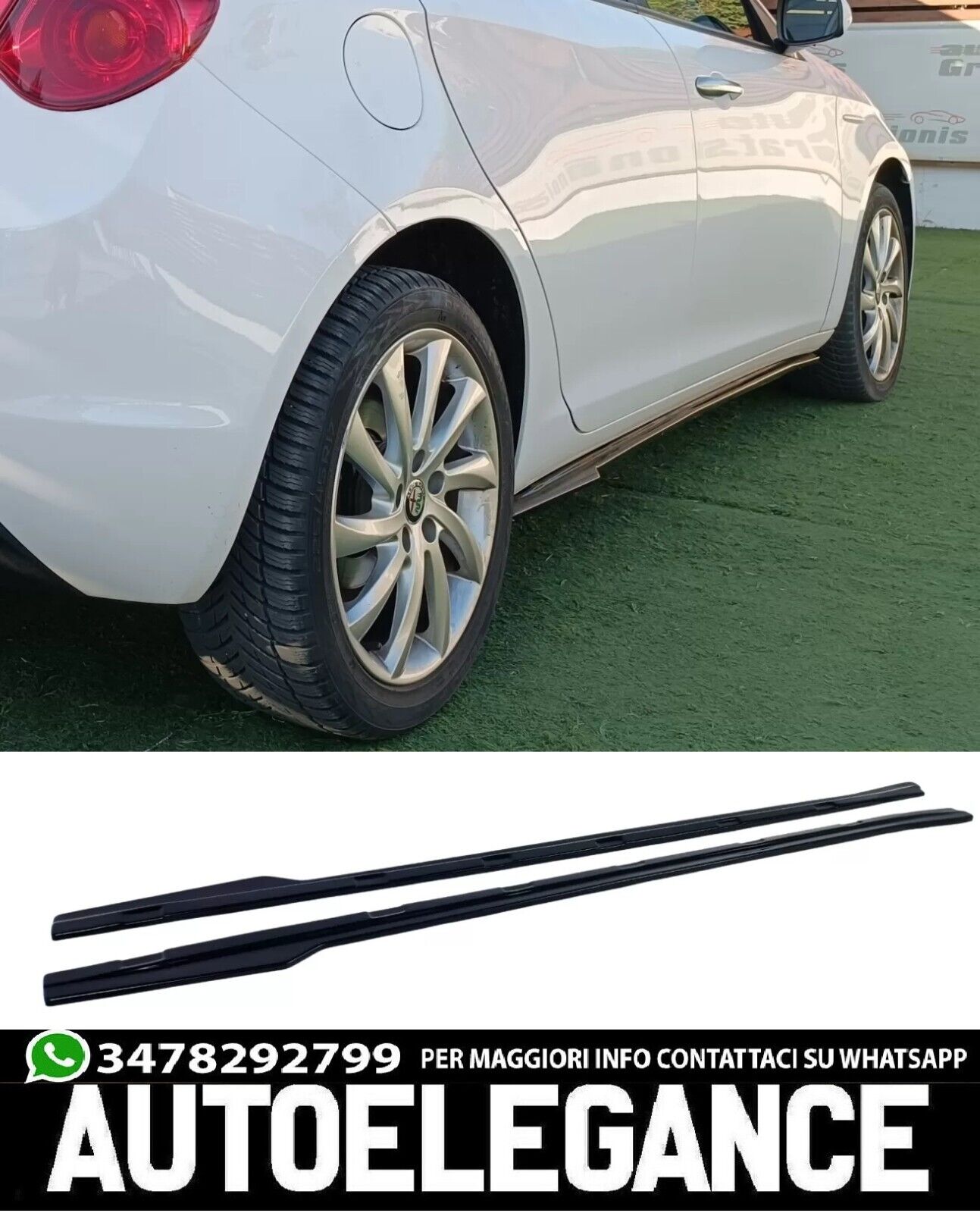 Estensioni minigonne laterali progettate per Alfa Romeo Giulietta