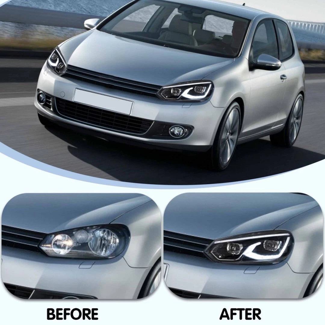 🔥ART.2869 Fari Anteriori a LED con e DRL Dinamico – VW Golf MK6🔥