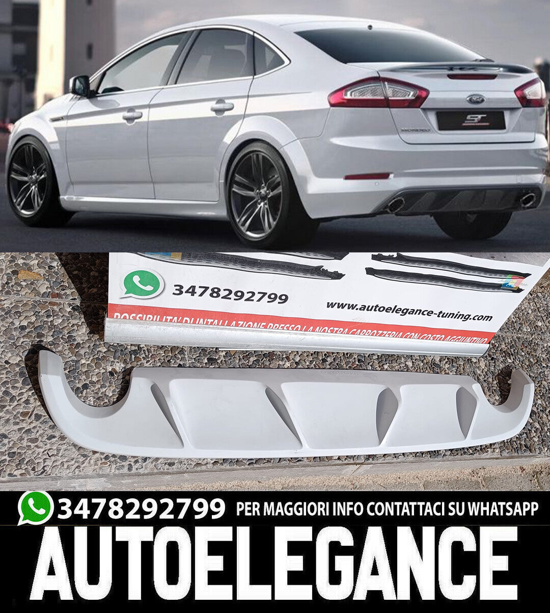 Paraurti sportivo inferiore diffusore posteriore Ford Mondeo 4IV