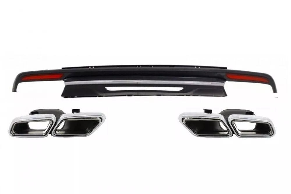 Punte per silenziatore del sistema di scarico del diffusore per MERCEDES S W222 13-06.17 S63 Look
