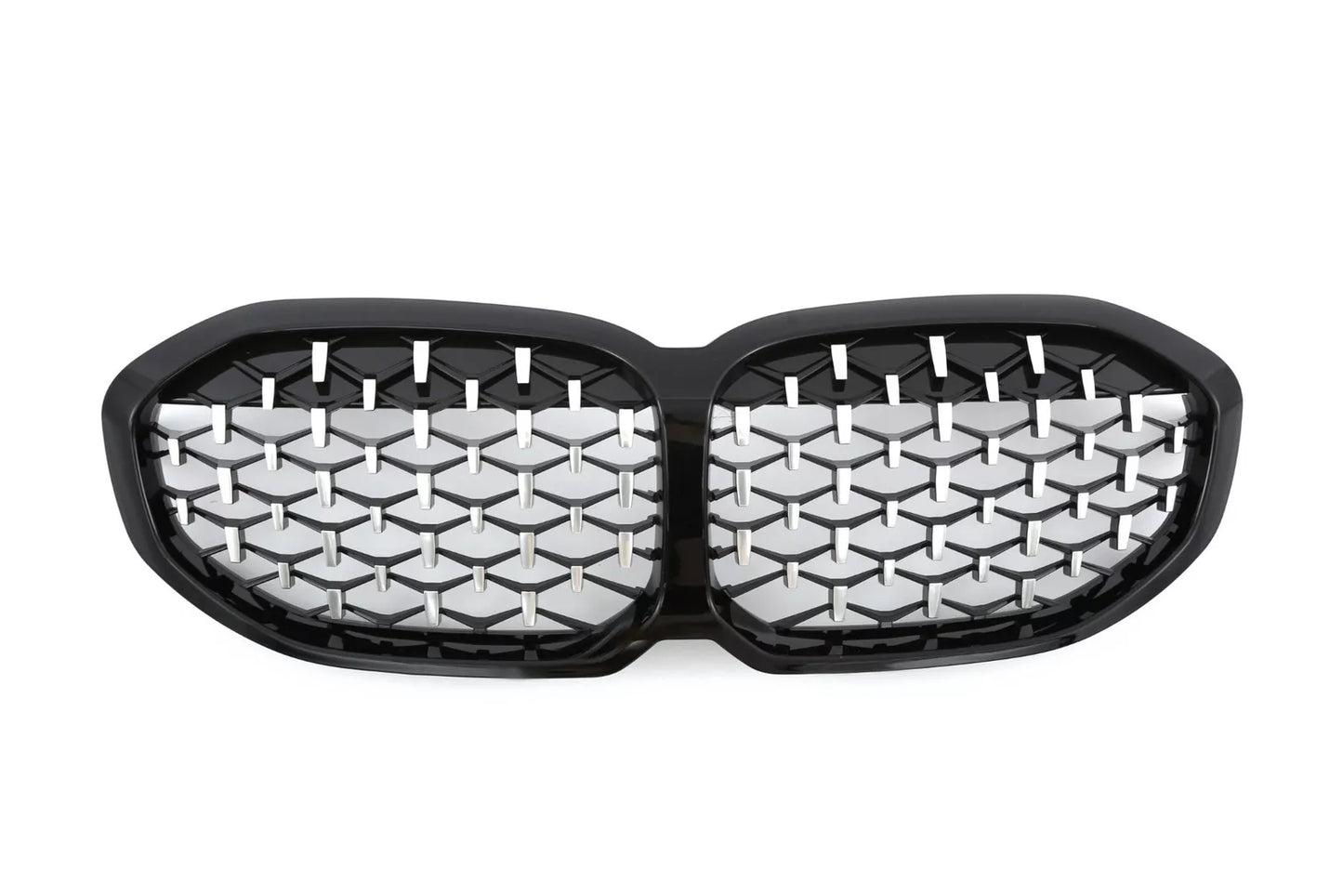 🌻GRIGLIA DEL RADIATORE DIAMANTATA CROMATA NERA ADATTO PER BMW SERIE 1 F40🌻