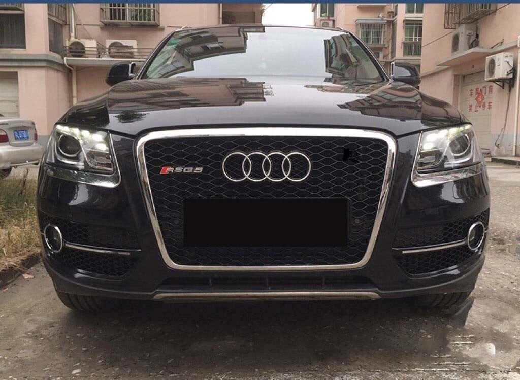 1947💥GRIGLIA ADATTO PER AUDI Q5 8R 2007-2011 LOOK RSQ5 NERO BORDO CROMATO💥