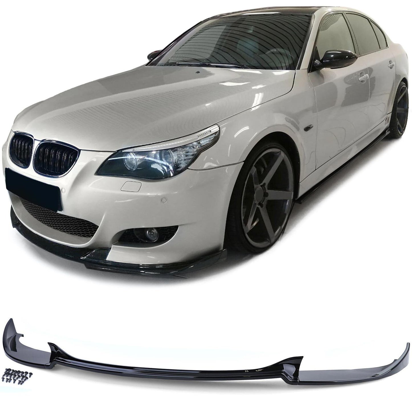 Gloss Black Front Spoiler Suitable For BMW 5 Series E60 E61 07-09