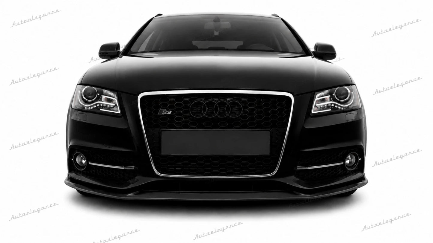 🔥ART.0614 GRIGLIA ADATTO PER AUDI A4 B8 2007-2011 LOOK RS4 BORDO CROMATO🔥