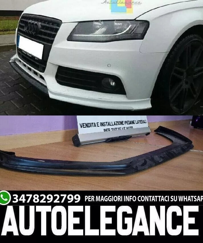 AUDI A4 B8 8K SPOILER ANTERIORE SPLITTER SOTTO LA LAMA ABS DEL PARAURTI