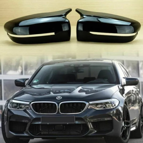 BMW Serie 5 G30 G31 Specchietto Ricambio Calotte Specchietto Nero Lucido Look M5
