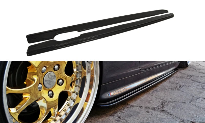 💕Sotto minigonne adatto per BMW 3 E46 M Sport Coupè nero lucido 💕