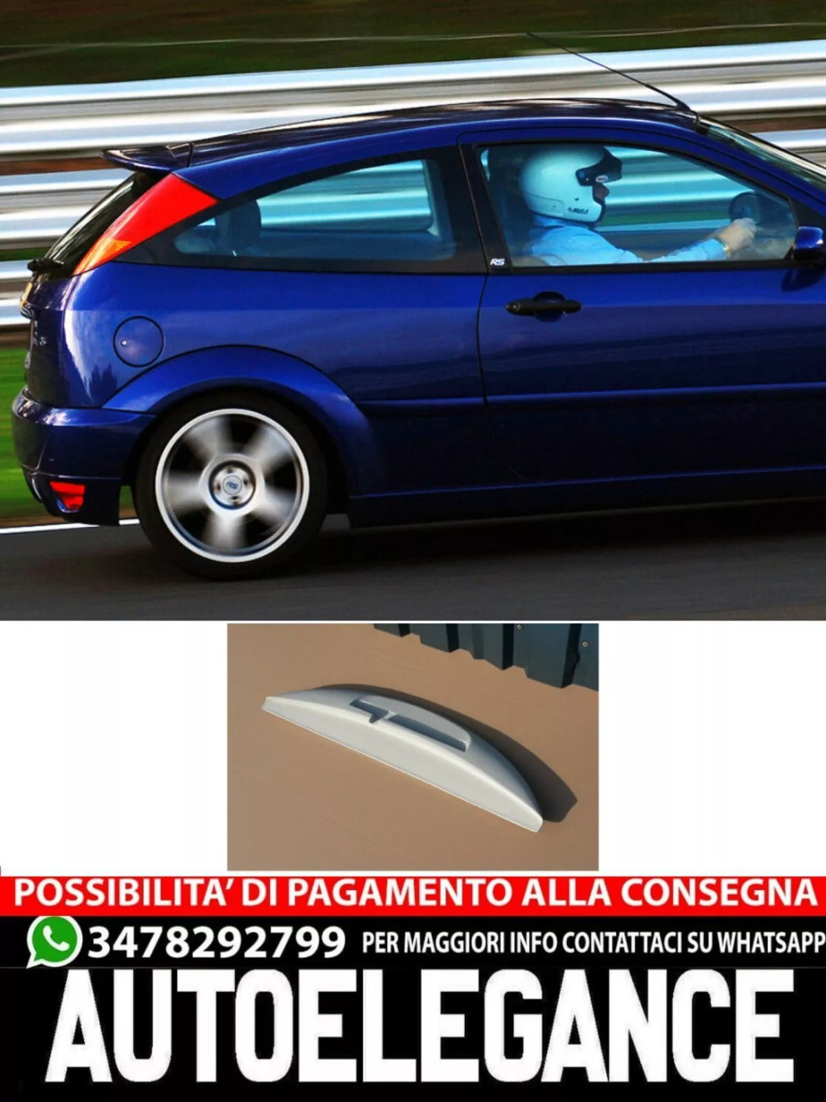 SPOILER ADATTO PER FORD FOCUS MK1 RS