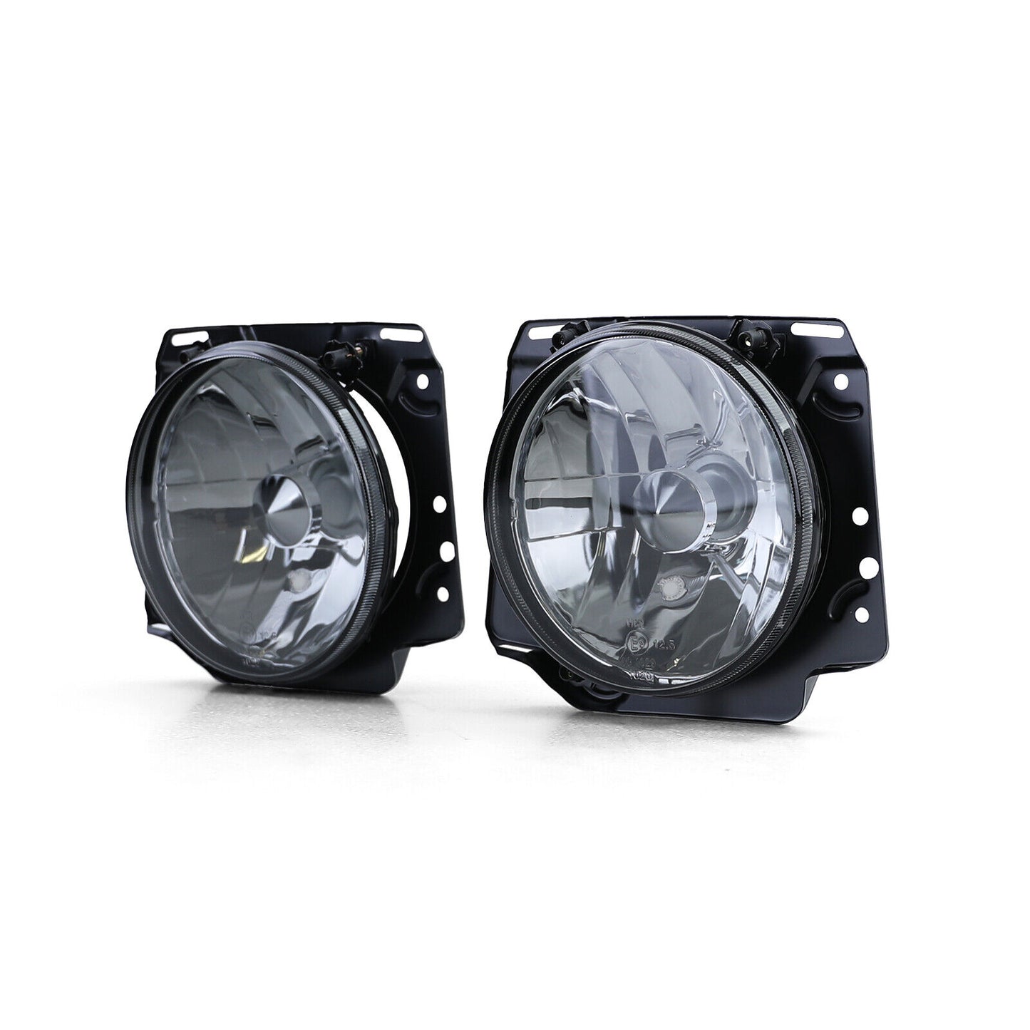 Faro in vetro trasparente nero fumè compatibile per VW Golf 2 83-91