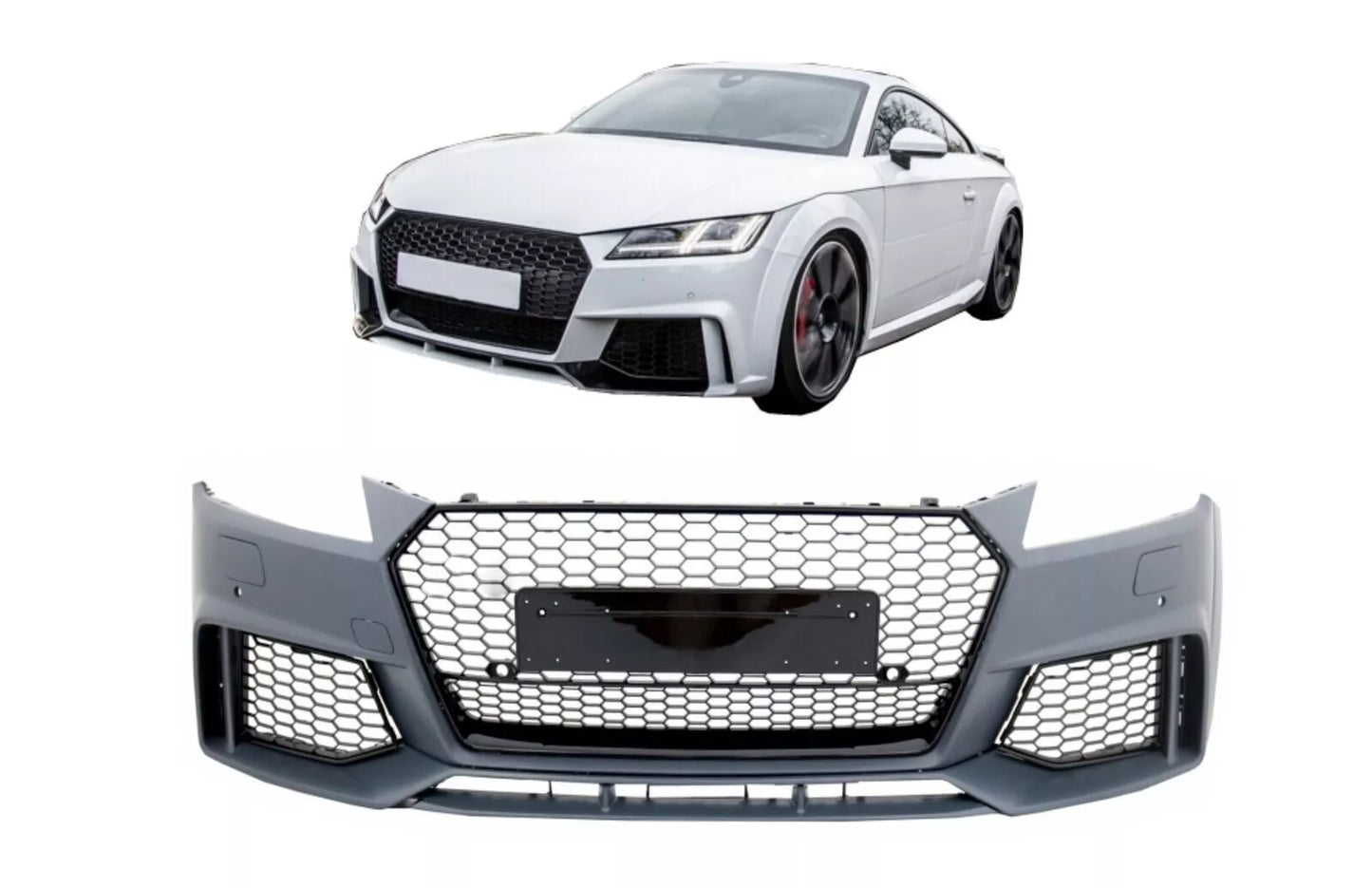 Paraurti per Audi TT 8S Mk3 2014+ RS Look Estensione labbro griglia