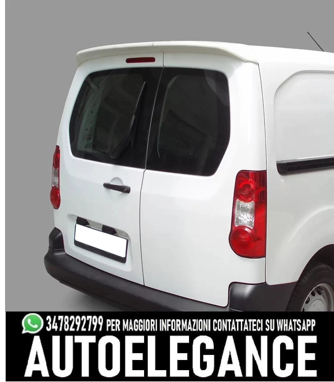 Spoiler Tetto Opel Combo Mk3 (2018-) / Fiat Doblo Mk3 (2022-)