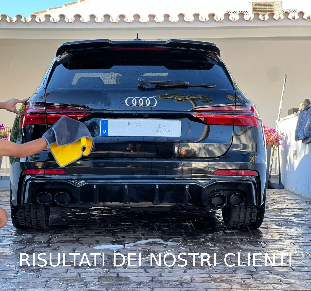 SPOILER TETTO ADATTO PER AUDI A6/S6 C8 AVANT 2018+ LOOK RS6 NERO LUCIDO