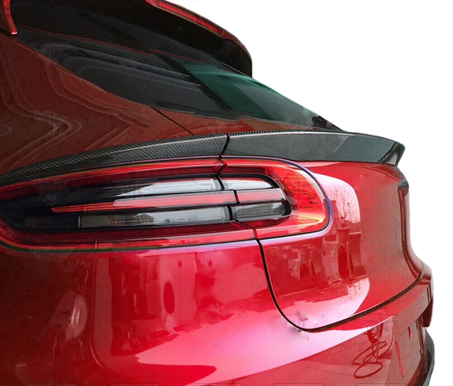 Labbro spoiler posteriore in carbonio adatto per Porsche Macan 2014-2018