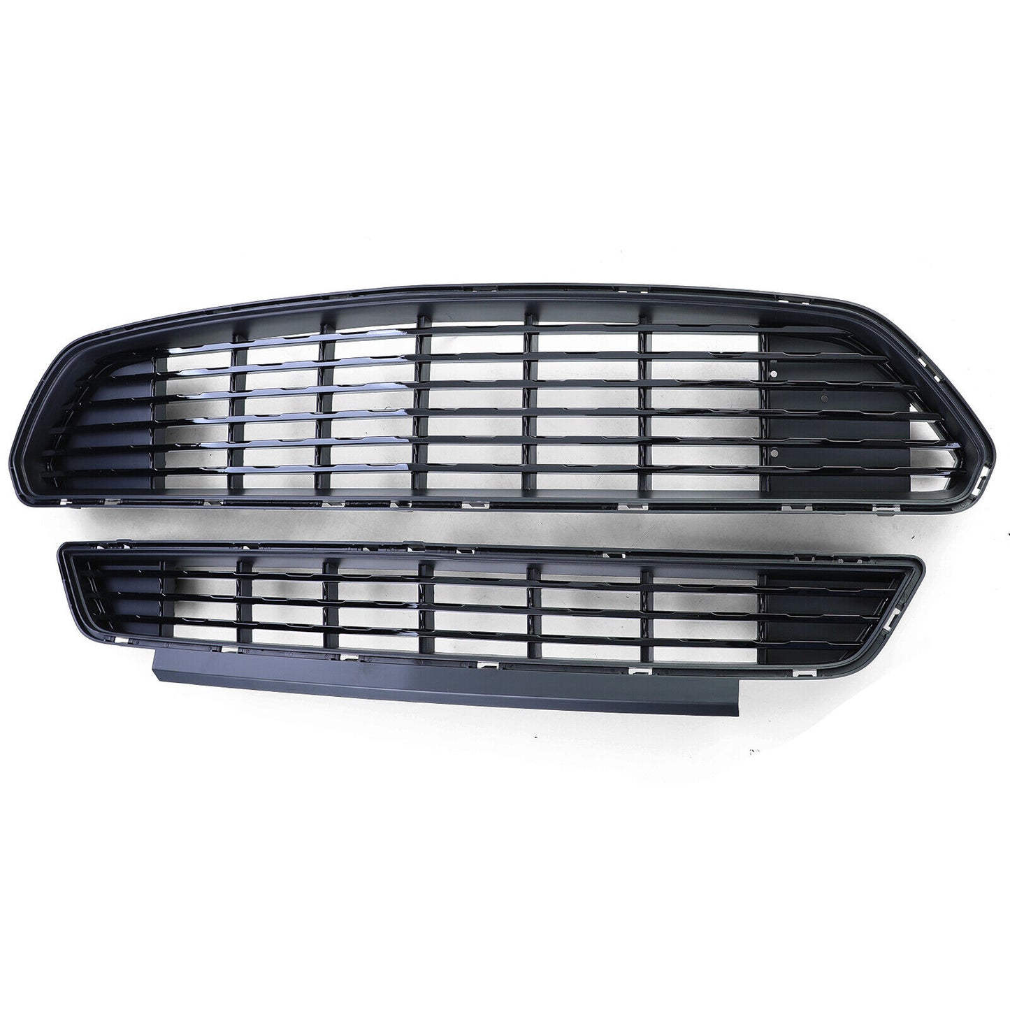 Griglia radiatore sportiva superiore e inferiore nera lucida per Ford Mustang 6